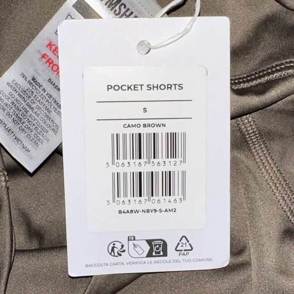 Gymshark Camo Brown Pocket Shorts - Picture 6 of 6